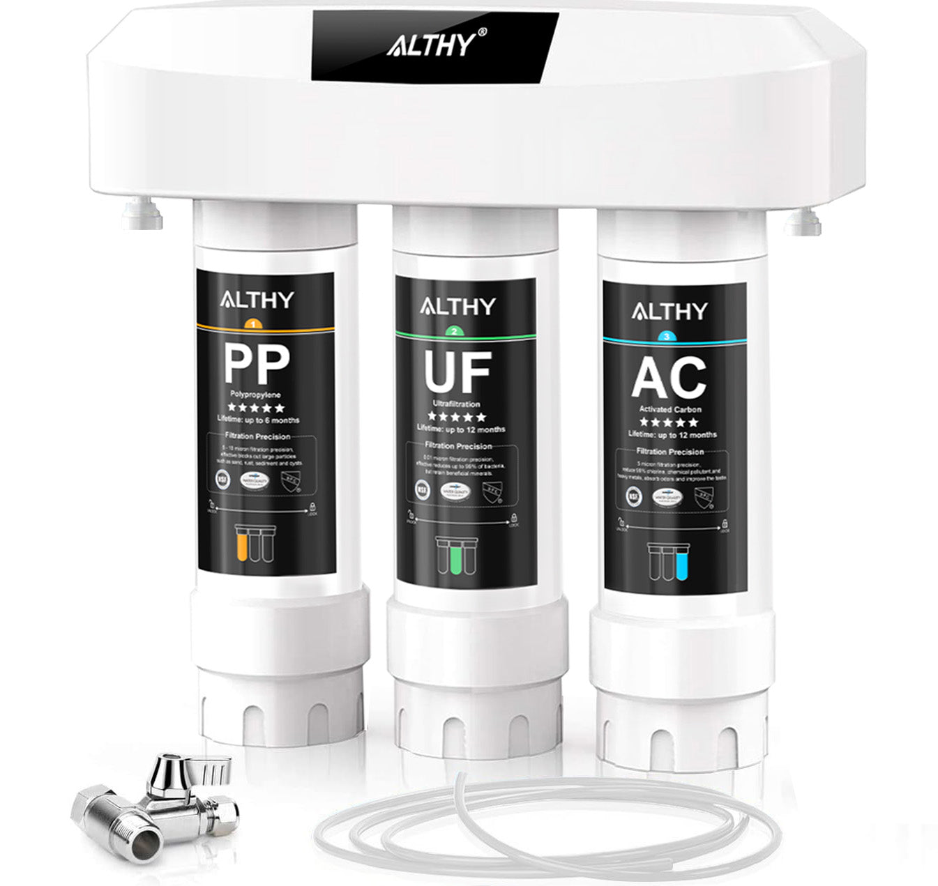 ALTHY Under Sink Ultrafiltration Water Filter Purifier System