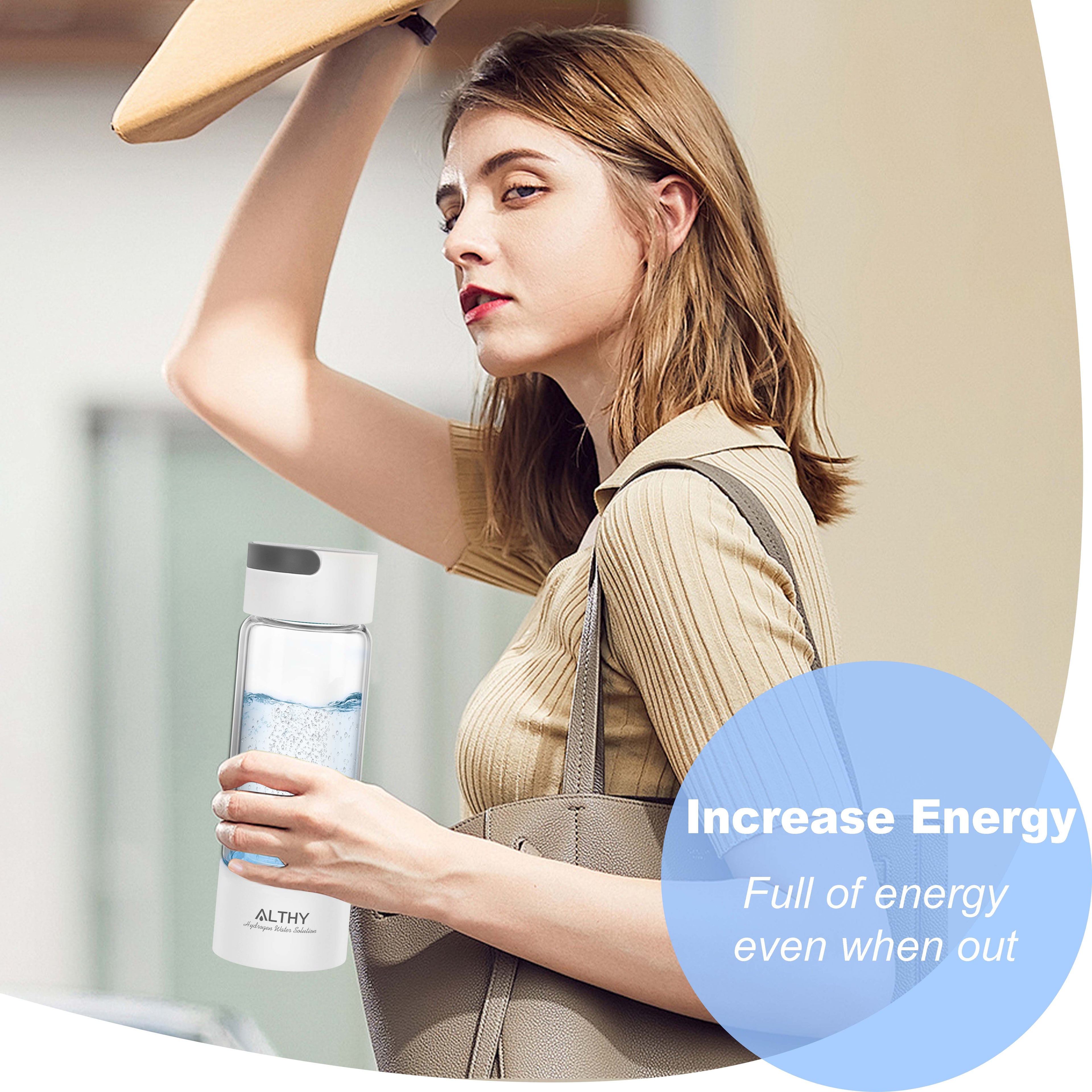 ALTHY Molecular Hydrogen Water Generator Hydrogen Water Bottle