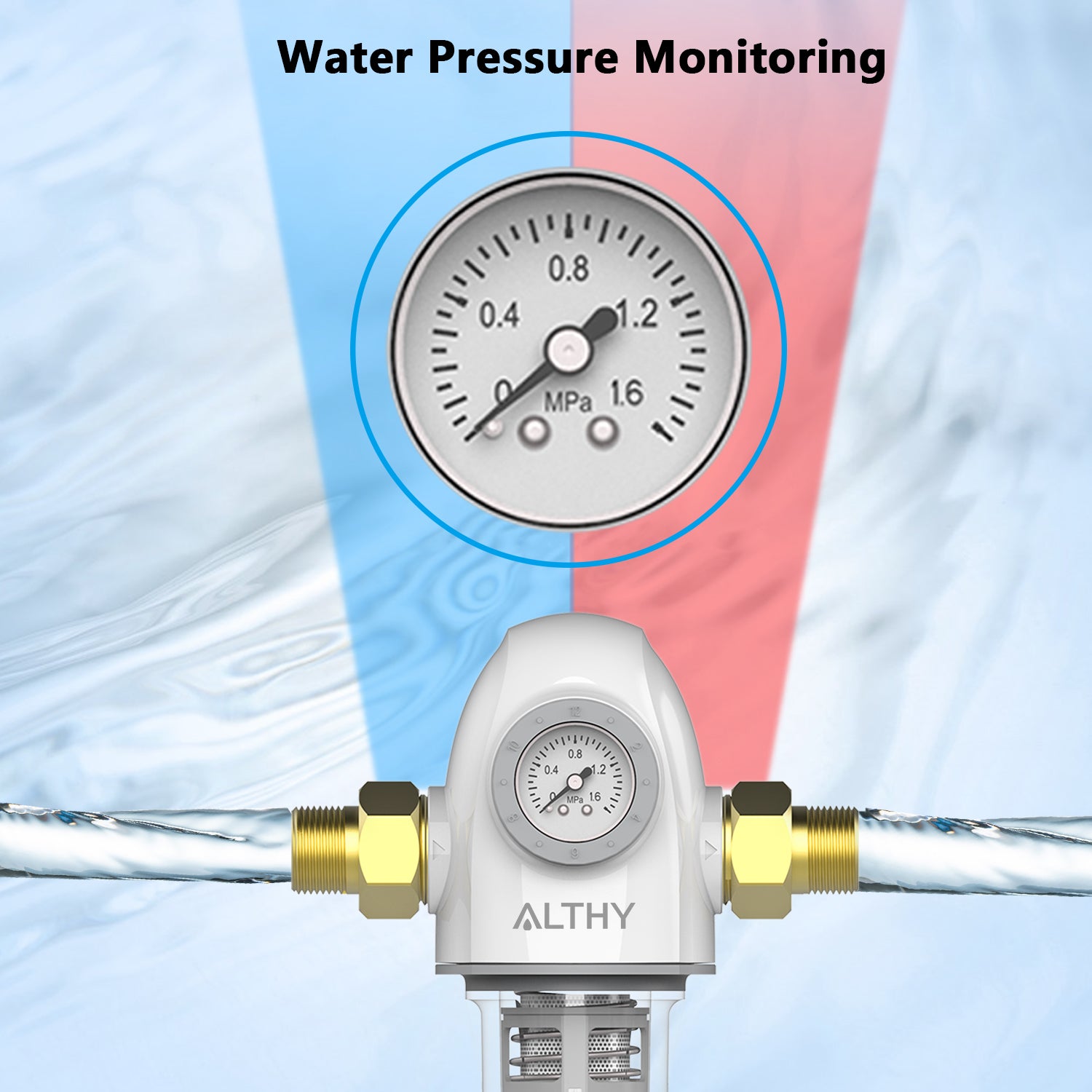 ALTHY PRE-AUTO2 Automatic Flushing Backwash Prefilter Spin Down Sediment Water Filter Central Whole House Purifier System