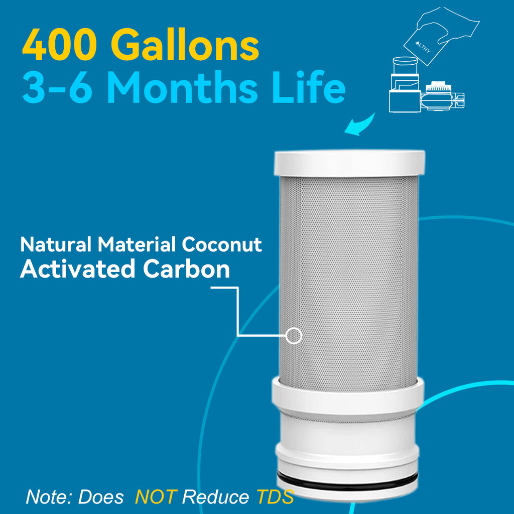ALTHY Vitamin C Revitalizing Shower Head Water Filter