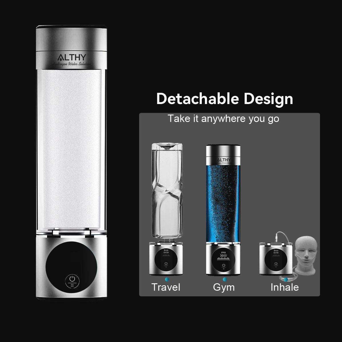 ALTHY Performance Hydrogen Water Generator Bottle
