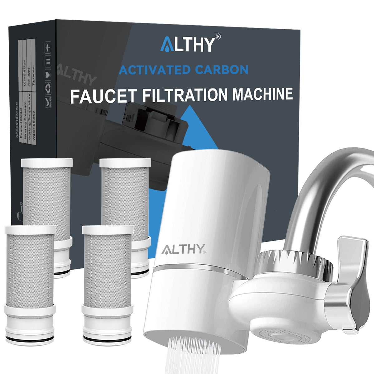 ALTHY Vitamin C Revitalizing Shower Head Water Filter