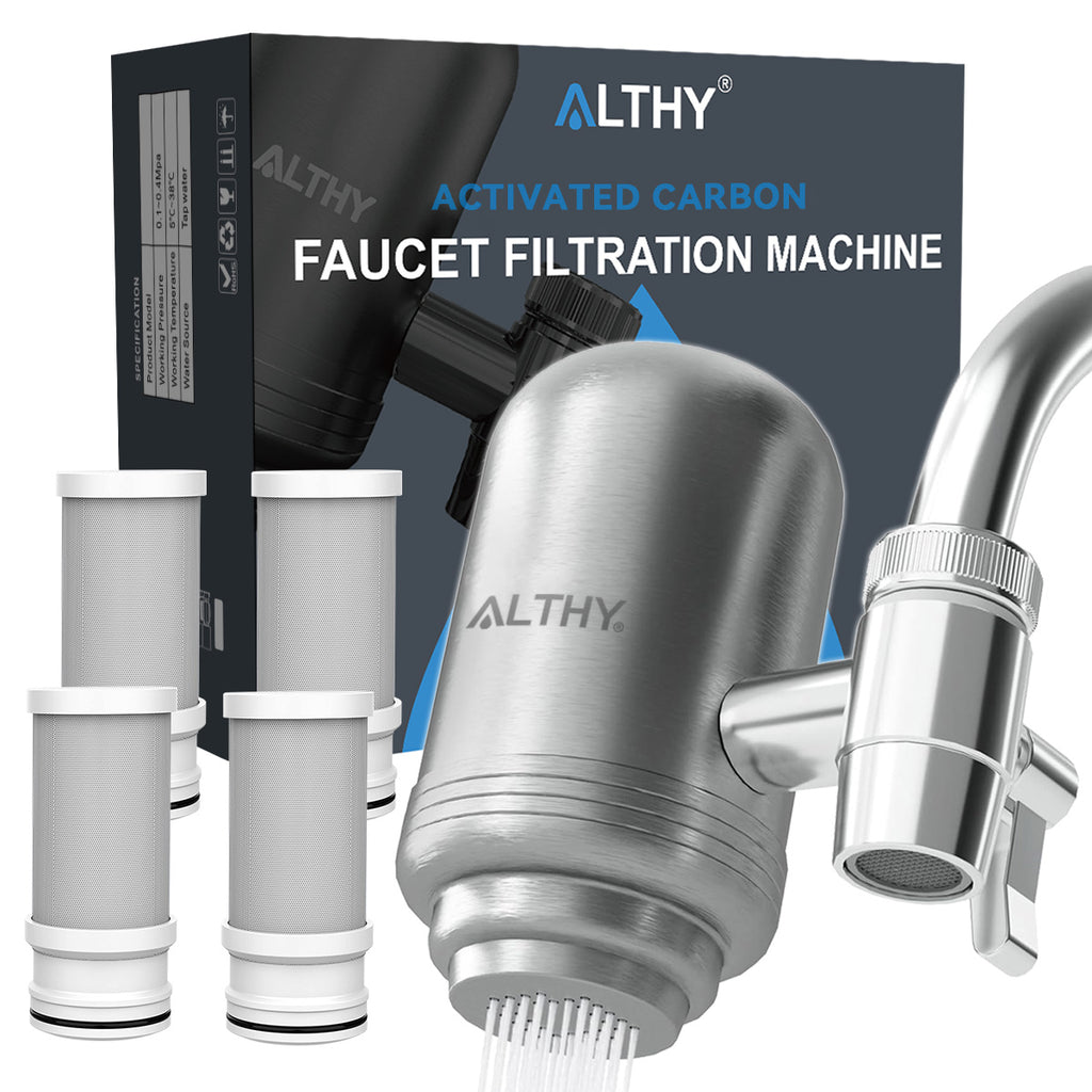 ALTHY Vitamin C Revitalizing Shower Head Water Filter - Reduces Chlorine