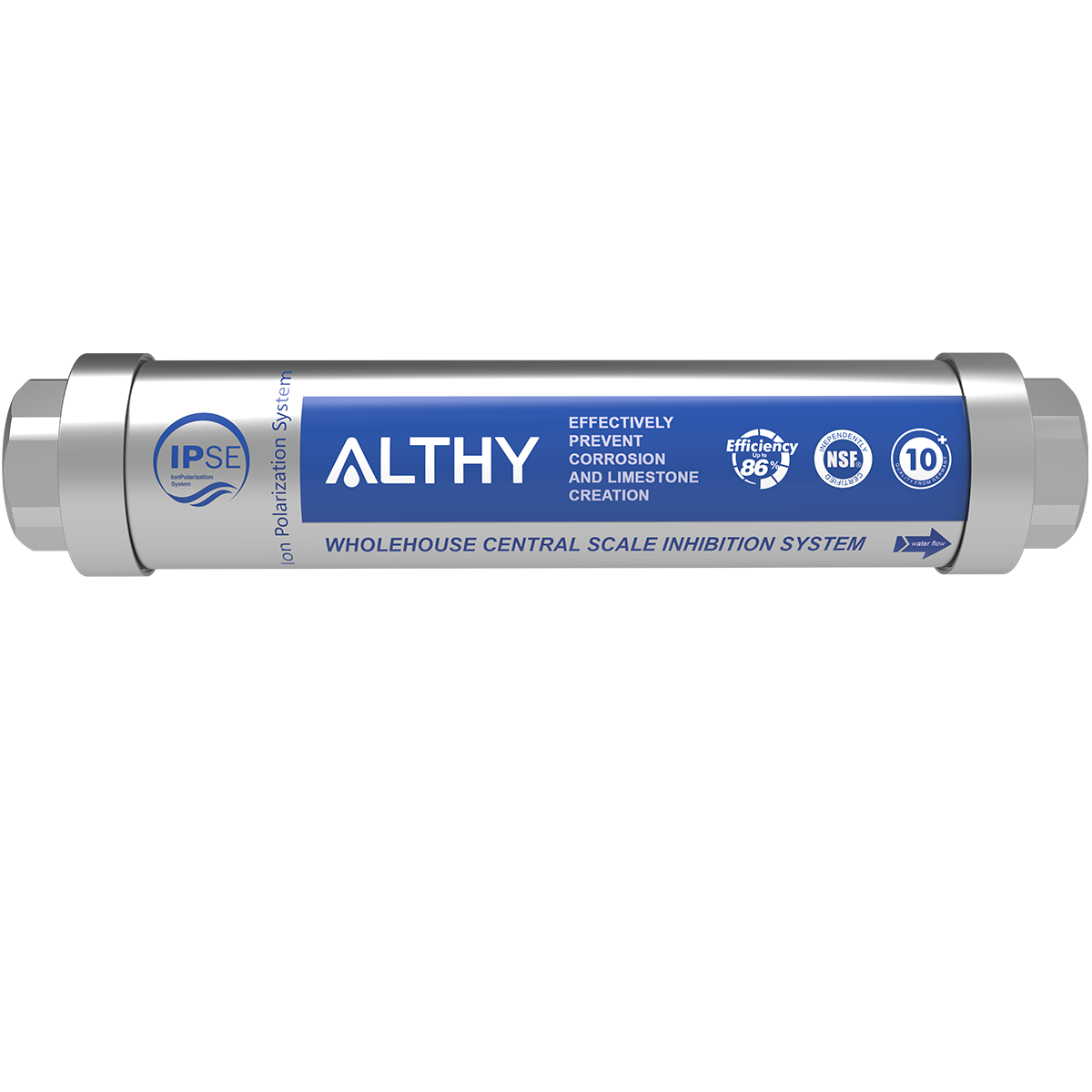 ALTHY AL-WS100 IPS Whole House Water Descaler Scale Inhibition Softener System Machine Anti Limescale Corrosion & Hard water